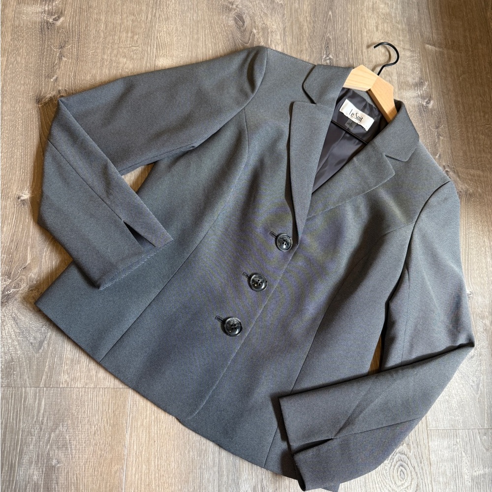 Le Suit Gray Women's Blazer-Size 6